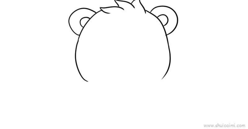 饭熊儿童画怎么画 饭熊简笔画图片大全