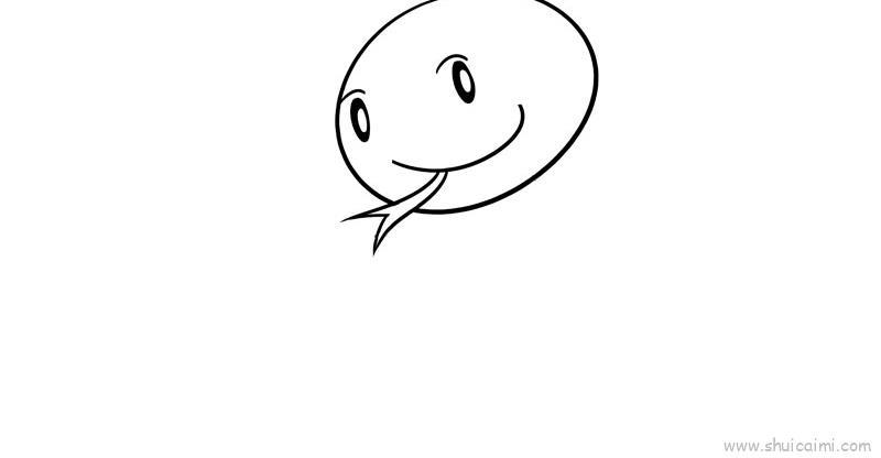 蛇儿童画怎么画 蛇简笔画步骤