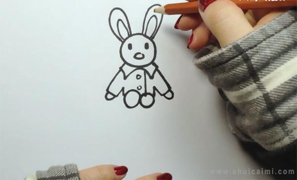 兔子玩偶简笔画怎么画 兔子玩偶简笔画画法