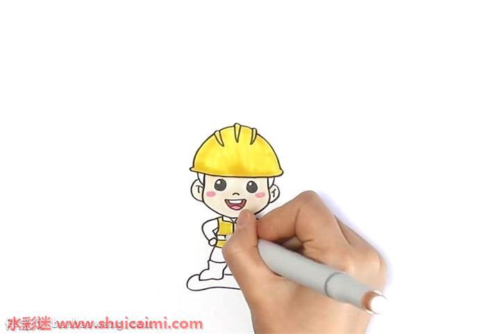 工人怎么画 工人简笔画步骤