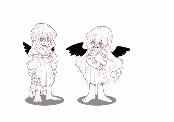 小天使和恶魔简笔画 小天使和恶魔简笔画怎么画
