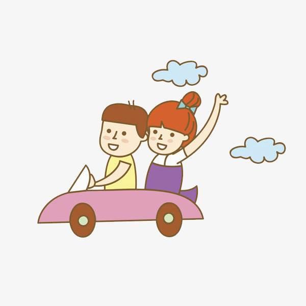 开车的简笔画图片大全 开车的简笔画图片大全彩色