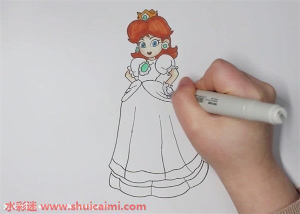 黛西公主怎么画 黛西公主简笔画图片大全彩色