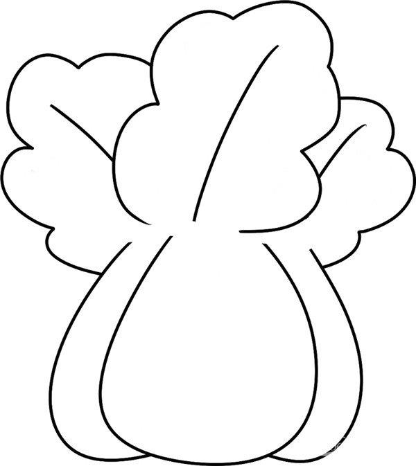 新鲜的白菜简笔画怎么画  新鲜的白菜简笔画画法