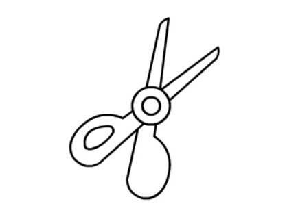 剪刀的简笔画图片大全 剪刀的简笔画图片大全可爱