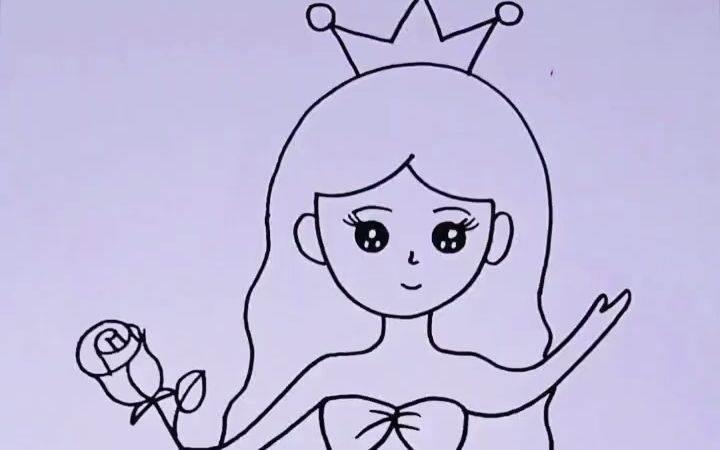 简笔画美人鱼 简笔画美人鱼儿童画