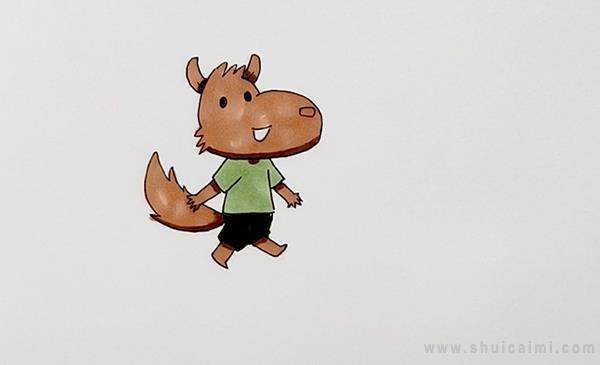 大灰狼简笔画怎么画 大灰狼简笔画步骤