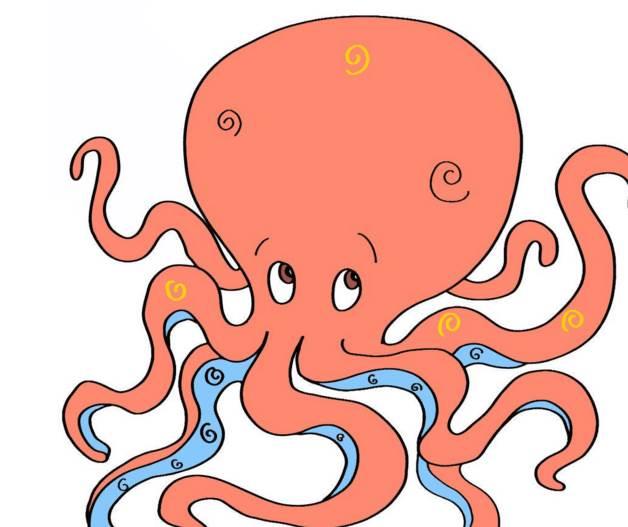 章鱼简笔画 章鱼简笔画画法可爱