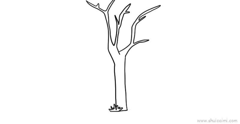 柳树儿童画怎么画 柳树简笔画顺序