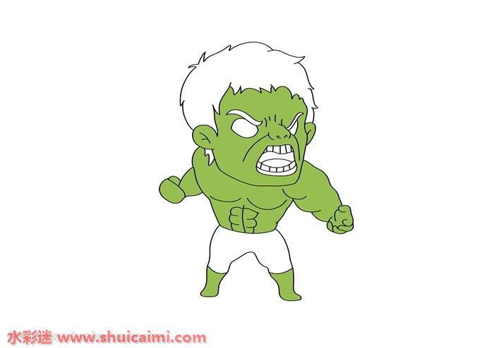 绿巨人浩克怎么画 绿巨人浩克简笔画简单易画