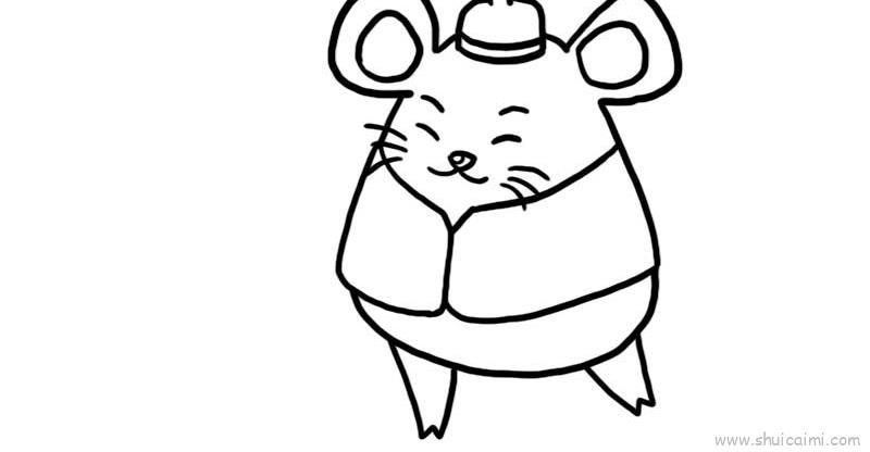 生肖鼠儿童画怎么画 生肖鼠简笔画简单又好看