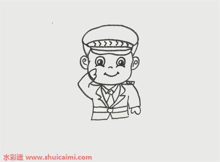 特警怎么画 特警简笔画彩色