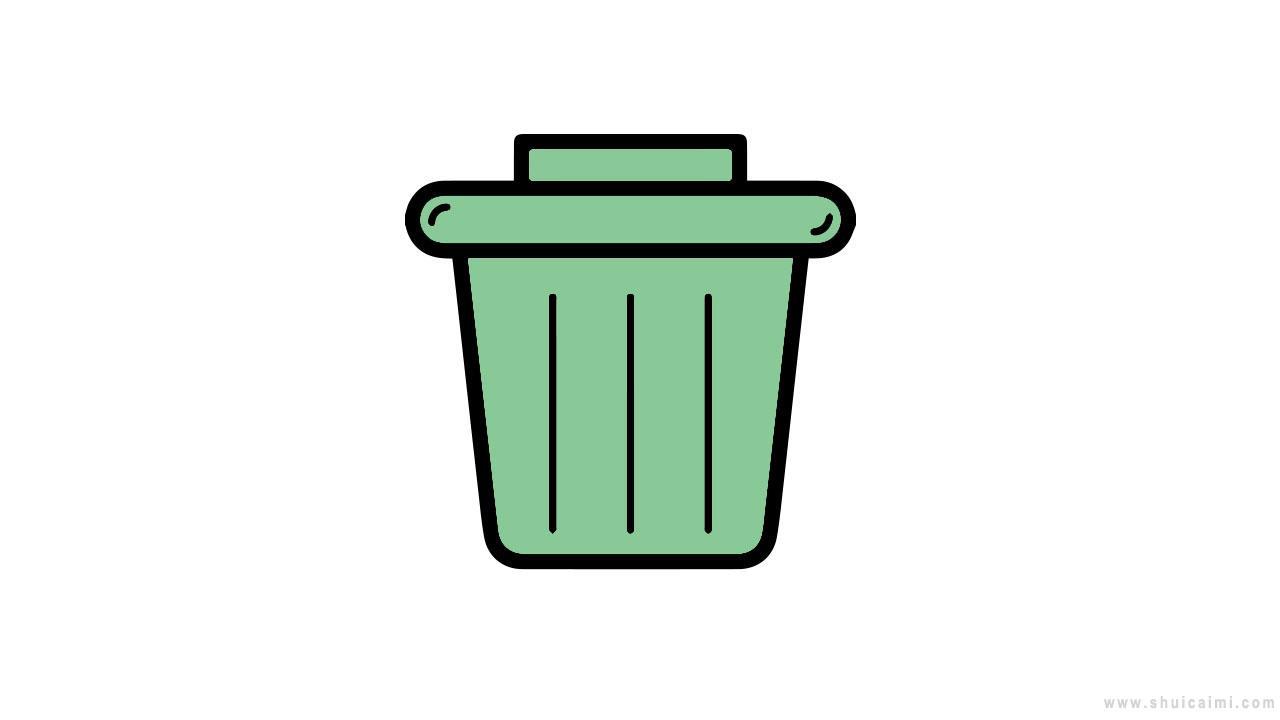 垃圾桶标志简笔画怎么画 垃圾桶标志简笔画简单
