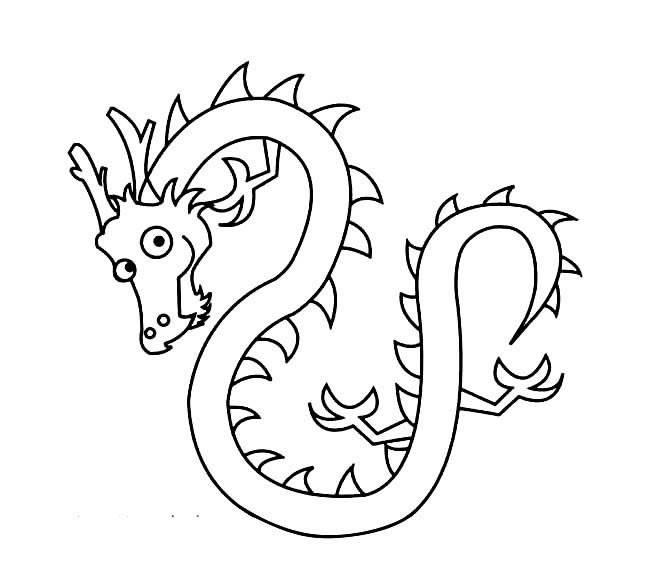 中国龙简笔画 中国龙简笔画简单霸气