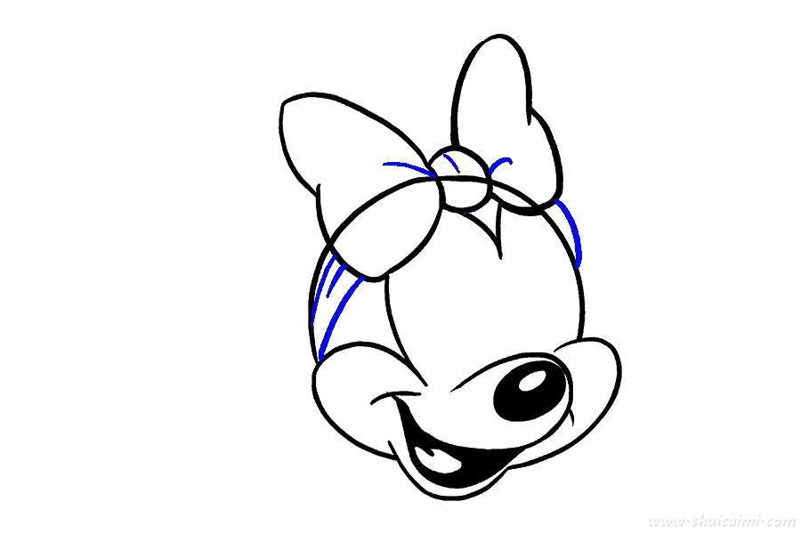 米妮老鼠怎么画 米妮老鼠简笔画图片带颜色