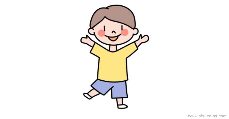 快乐儿童画怎么画 快乐简笔画画法