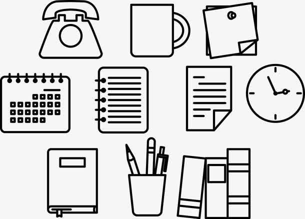 学习用品简笔画 小学生用品简笔画图片大全