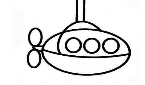 潜水艇简笔画 潜水艇简笔画儿童画