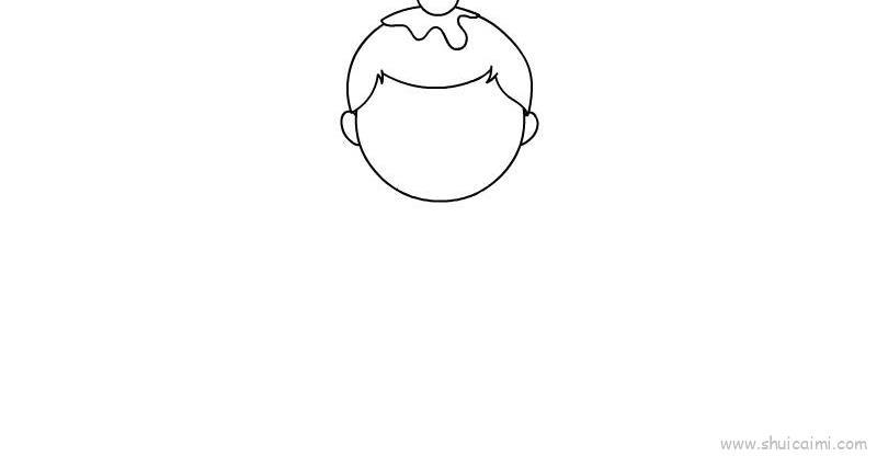 古装人物儿童简笔画画法教学步骤