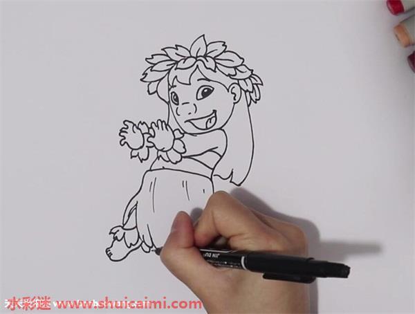 星际宝贝莉萝怎么画 星际宝贝莉萝简笔画画法