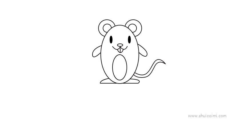 小老鼠儿童画怎么画 小老鼠简笔画顺序