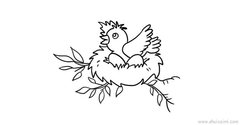 鸟窝儿童画怎么画 鸟窝简笔画简单又好看