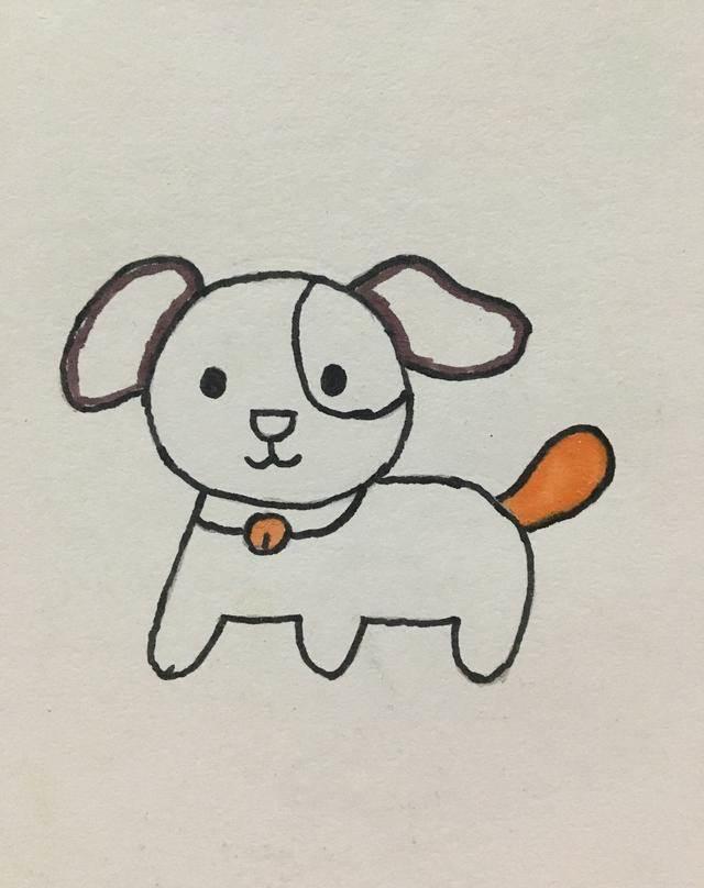 小狗的简笔画 小狗的简笔画图片大全