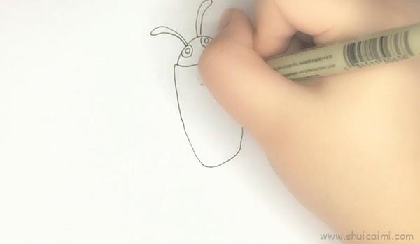 萤火虫儿童画怎么画 萤火虫简笔画图片