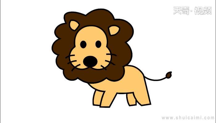 狮子简笔画怎么画 狮子简笔画图片