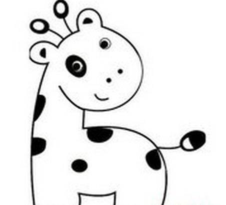 长颈鹿简笔画 长颈鹿简笔画图片大全