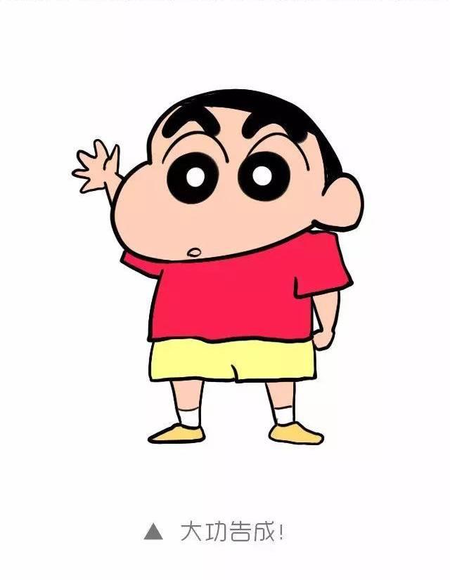 蜡笔小新简笔画图片大全 蜡笔小新简笔画图片大全颜色