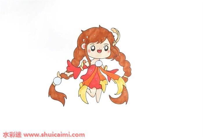 简单漂亮大乔怎么画 大乔简笔画图片q版教程