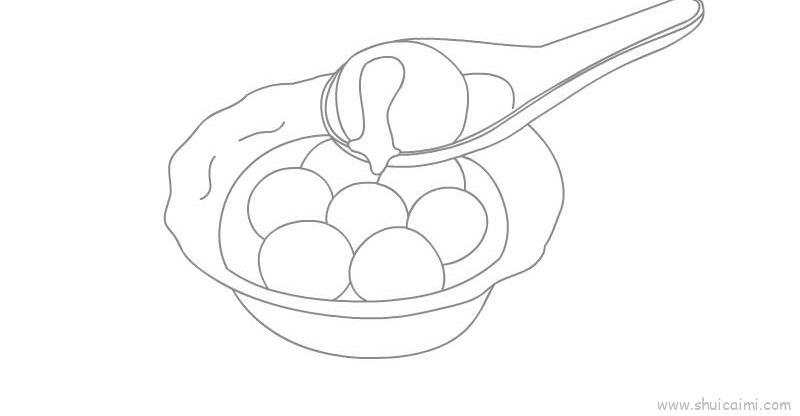 元宵汤圆儿童画怎么画 元宵汤圆简笔画好看