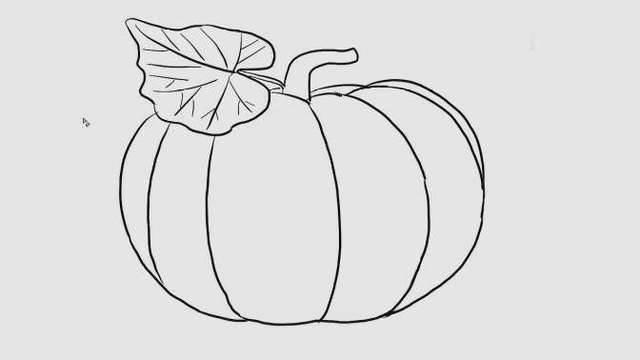 南瓜的简笔画图片大全 南瓜的简笔画图片大全可爱
