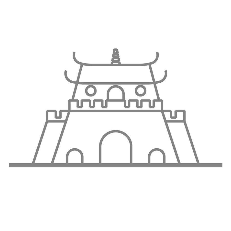 古城简笔画 古城简笔画图片大全