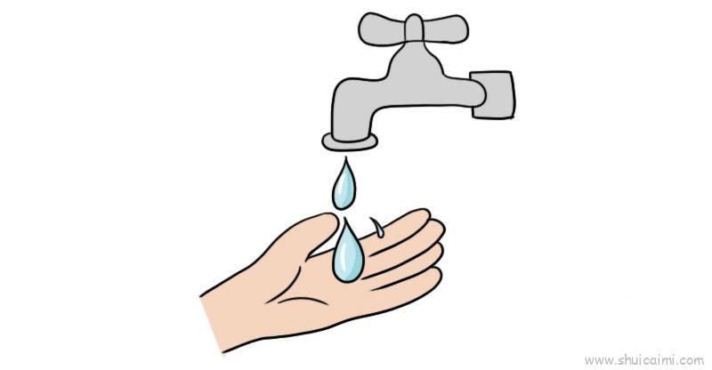 水龙头儿童画怎么画 水龙头简笔画步骤