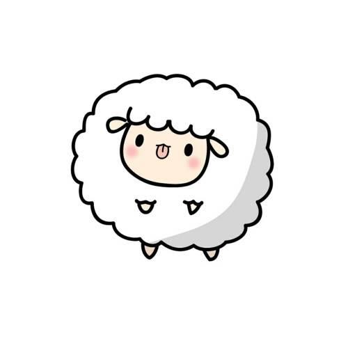 羊简笔画图片 羊简笔画图片彩色