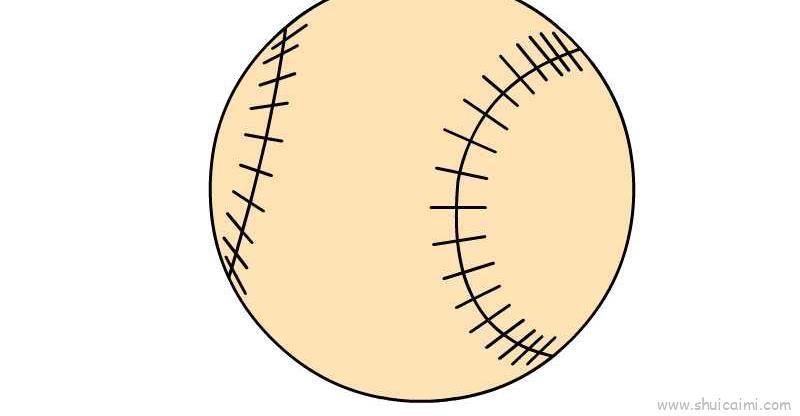 棒球儿童画怎么画 棒球简笔画顺序