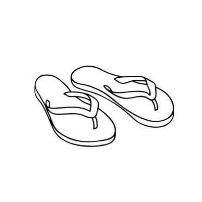 拖鞋简笔画 拖鞋简笔画图片大全儿童