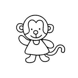 猴子简笔画图片大全 猴子简笔画图片
