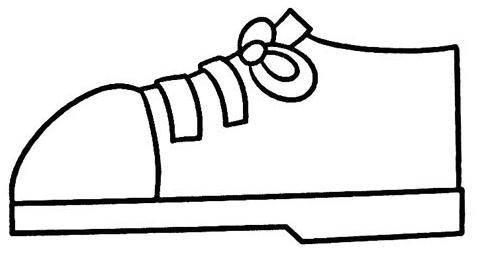 鞋子简笔画 鞋子简笔画彩色