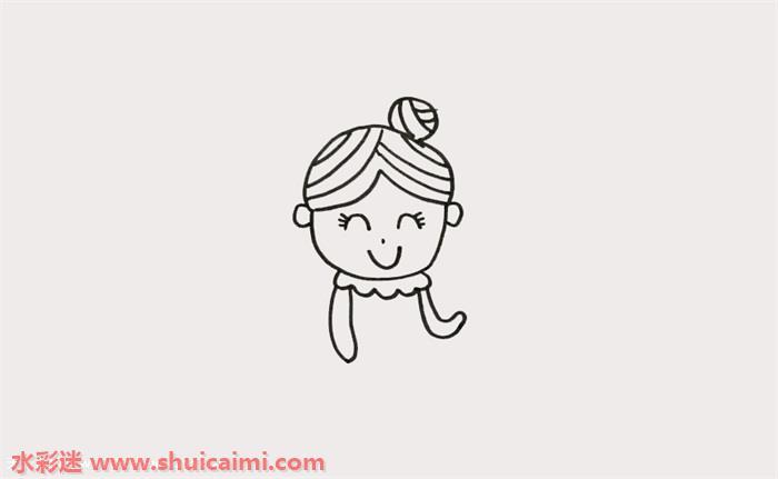 穿裙子妈妈怎么画 穿裙子妈妈简笔画图片大全彩色