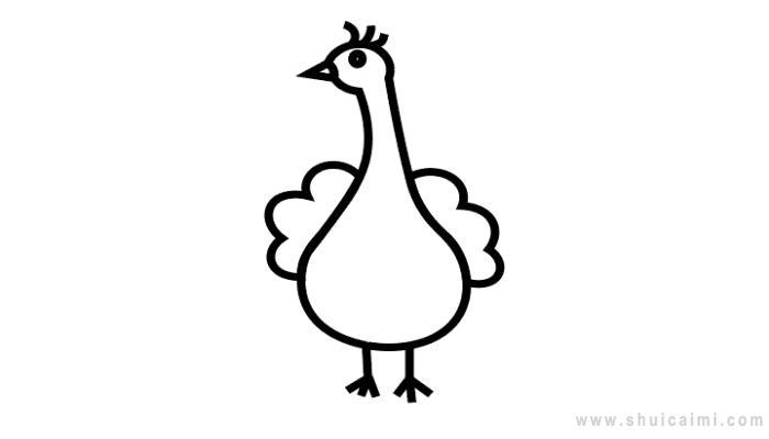 孔雀简笔画怎么画 孔雀简笔画简单