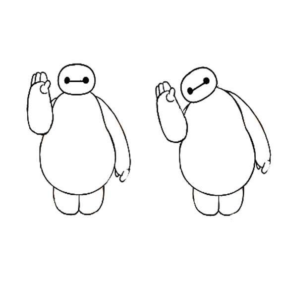 简笔画大白 简笔画大白医生抗疫大白怎么画