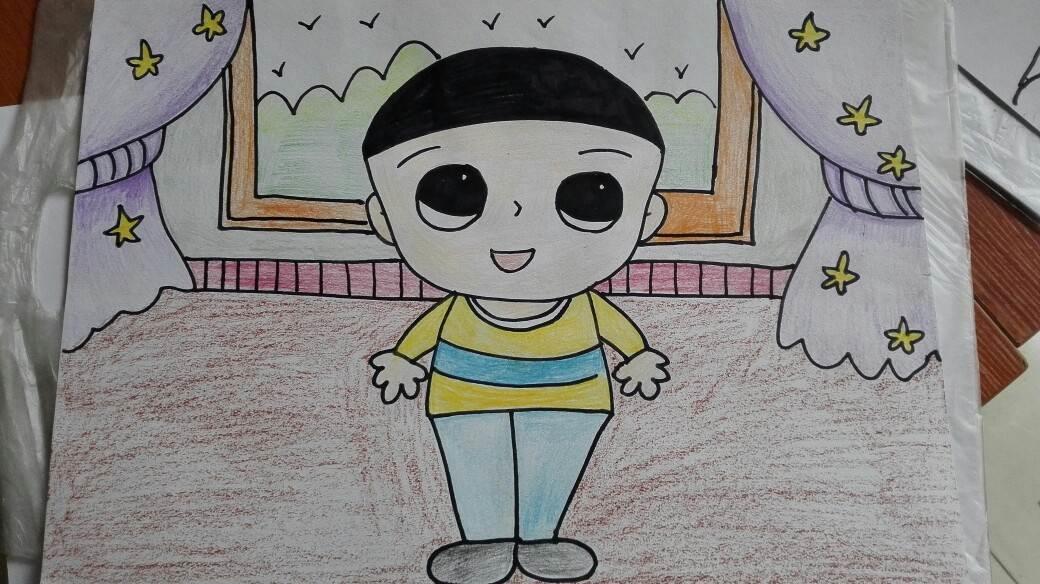 大头儿子简笔画图片大全 大头儿子简笔画图片大全彩色