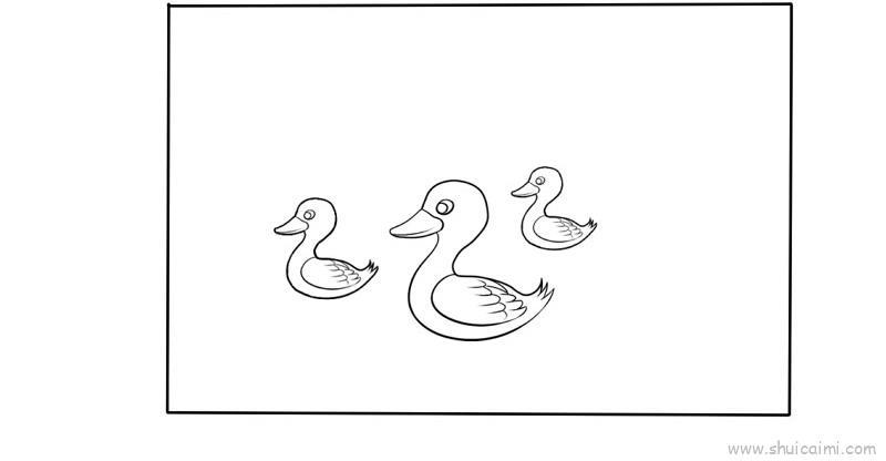 惠崇春江晓景儿童画怎么画 惠崇春江晓景简笔画步骤