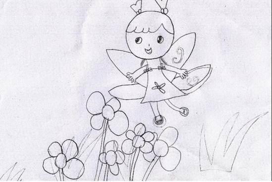 花仙子怎么画简单又漂亮 画一个少女公主