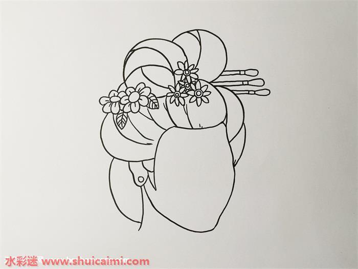 古风人物头发怎么画 古风人物头发简笔画画法