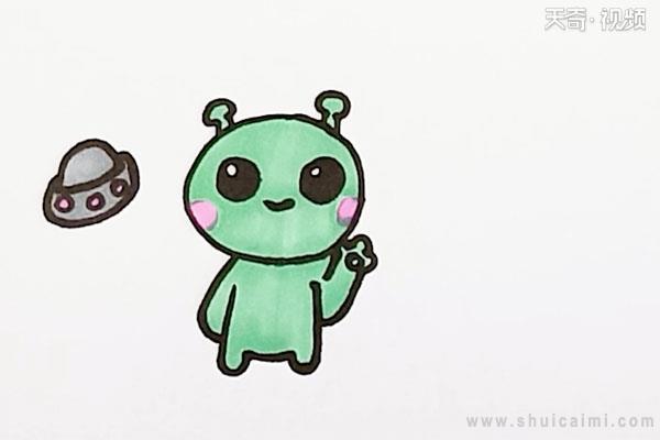 外星人简笔画怎么画 外星人简笔画图片大全