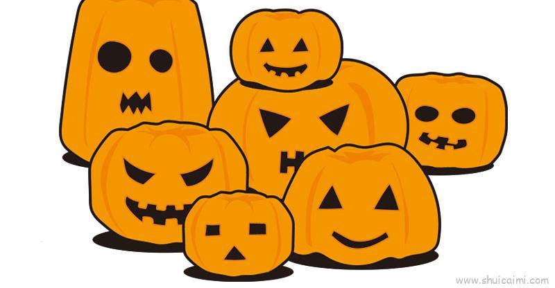万圣节南瓜儿童画怎么画 万圣节南瓜简笔画步骤